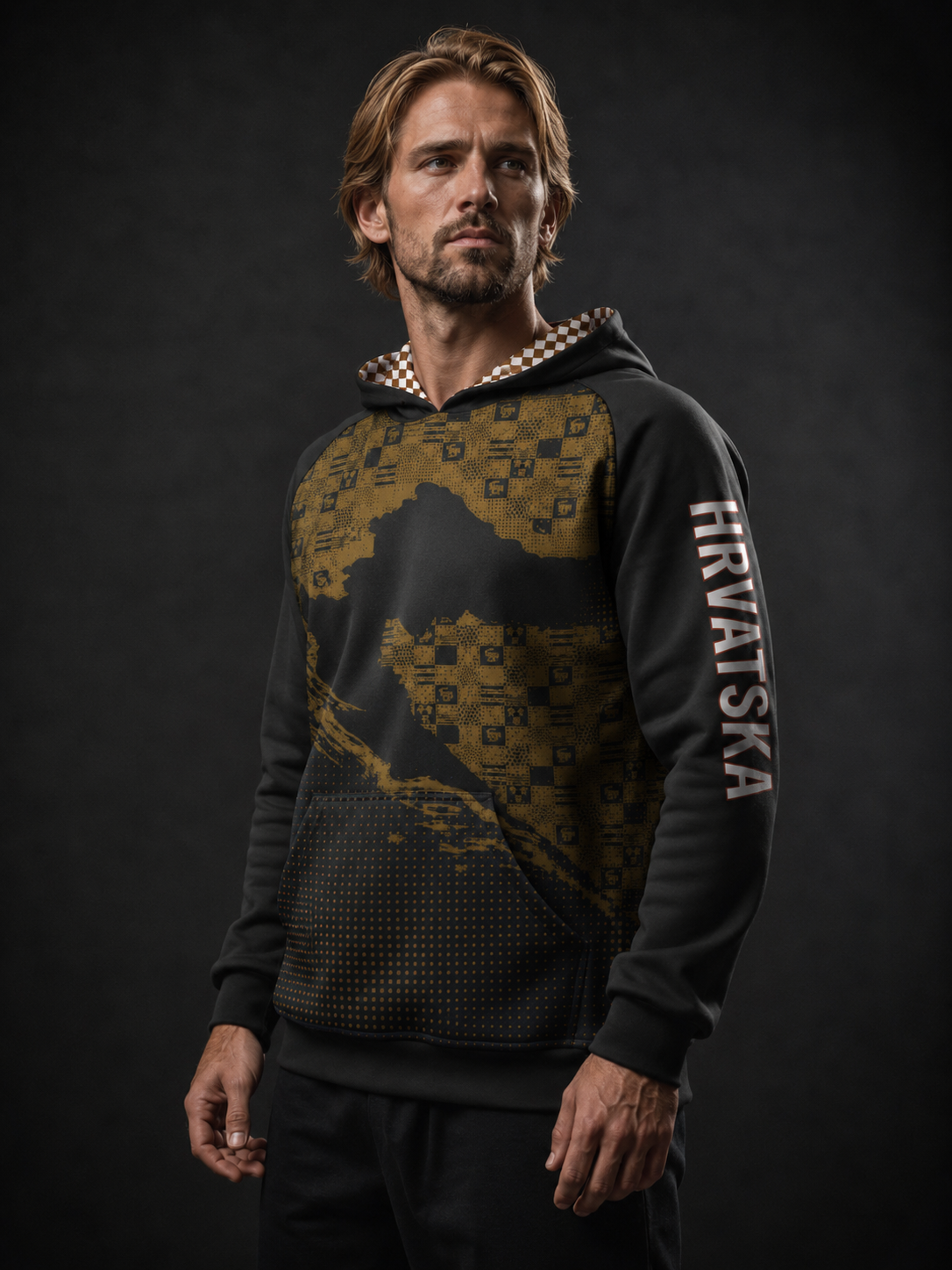HRVATSKA Hoodie – Gold