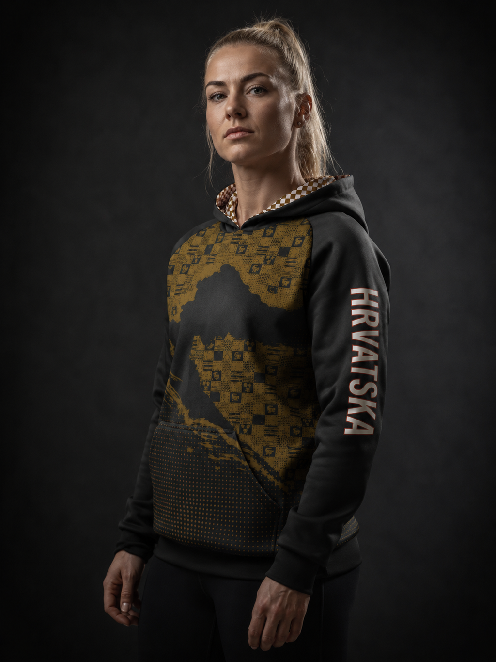 HRVATSKA Hoodie – Gold