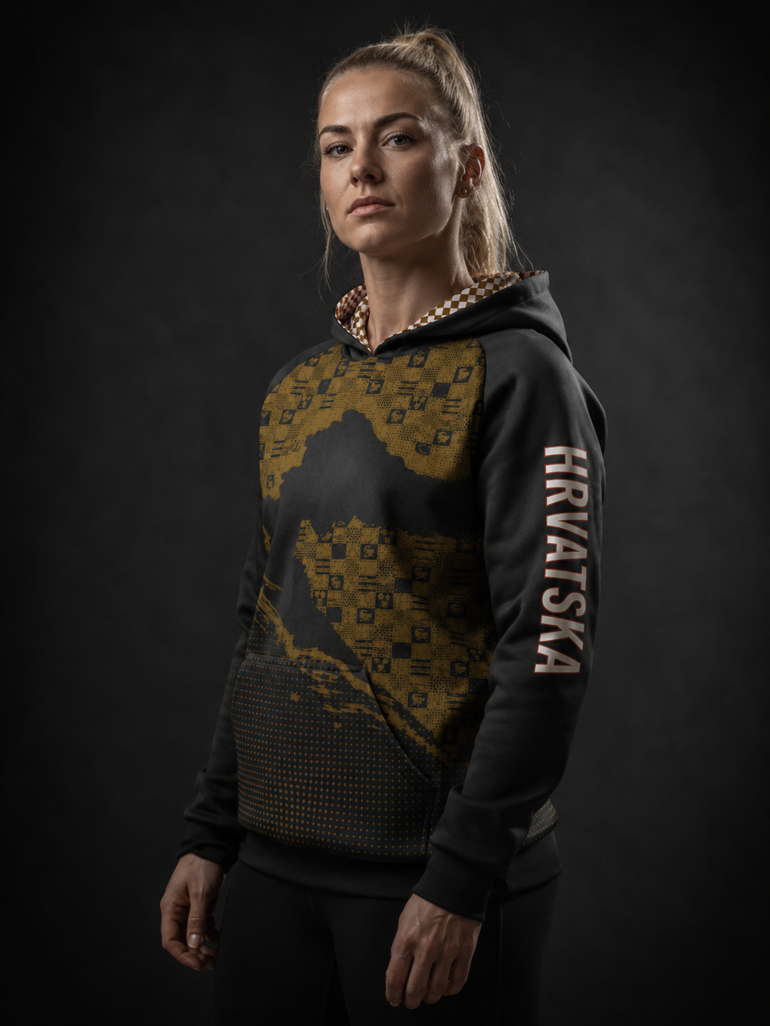 HRVATSKA Hoodie – Gold