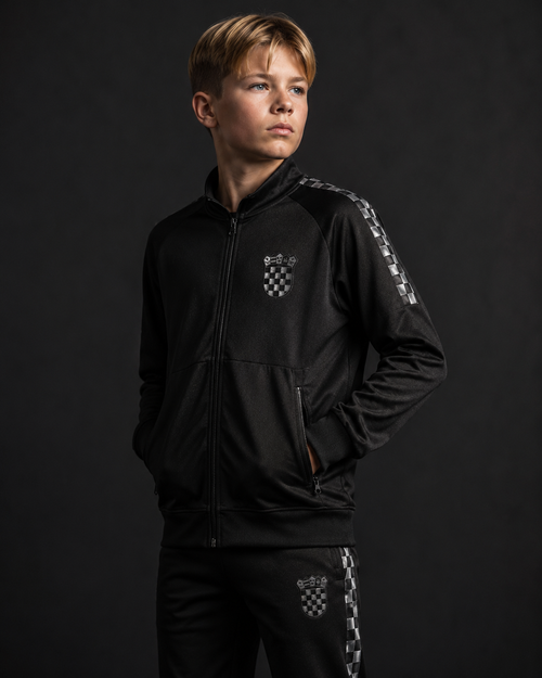 HRV Performance Silver + Black Tracksuit (Youth Sizes)