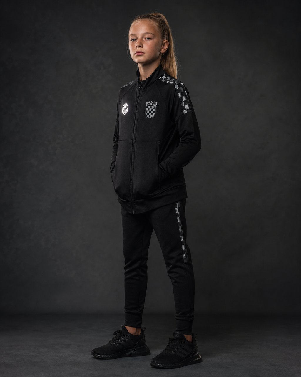 HRV Performance Silver + Black Tracksuit (Youth Sizes)