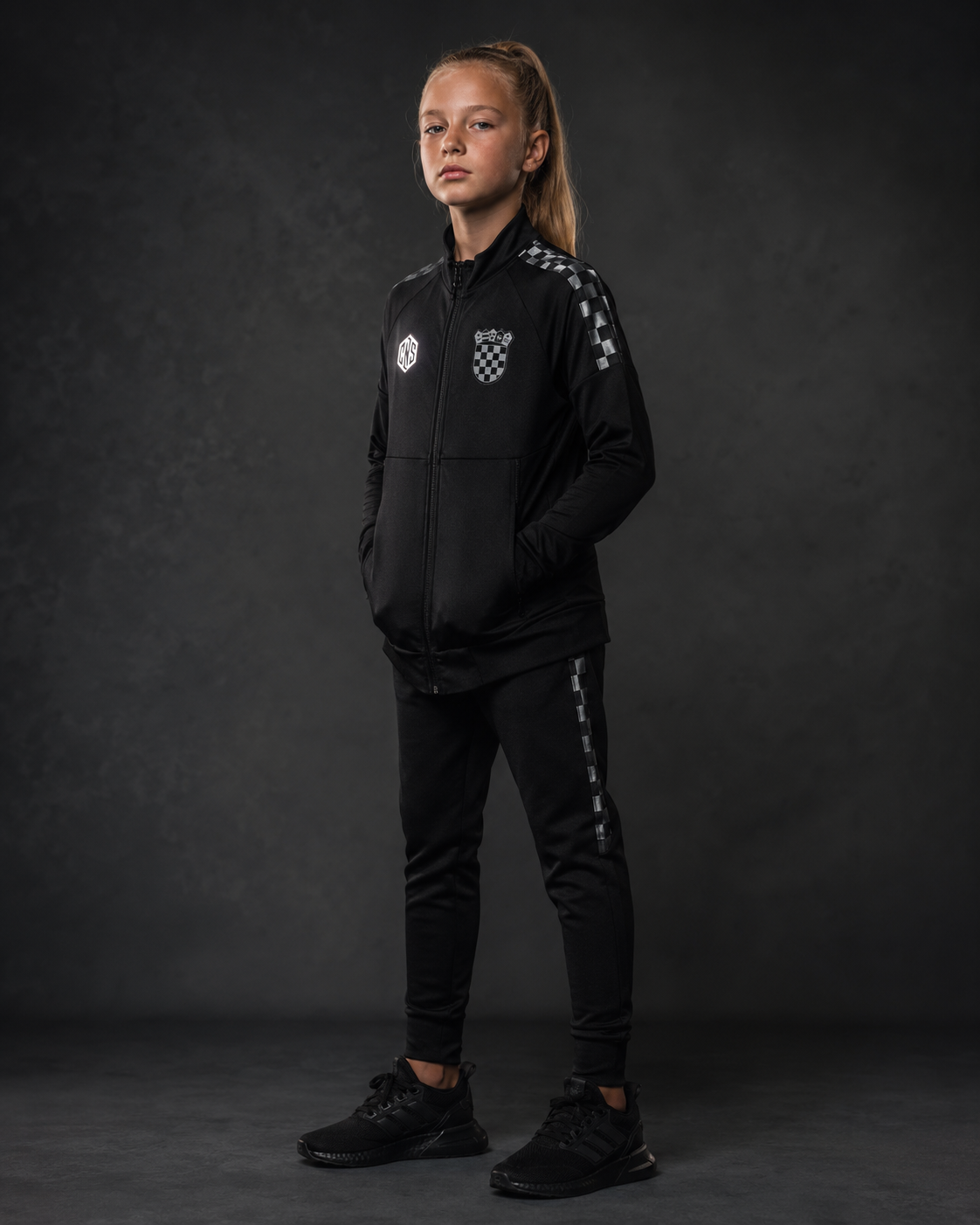 HRV Performance Silver + Black Tracksuit (Youth Sizes)