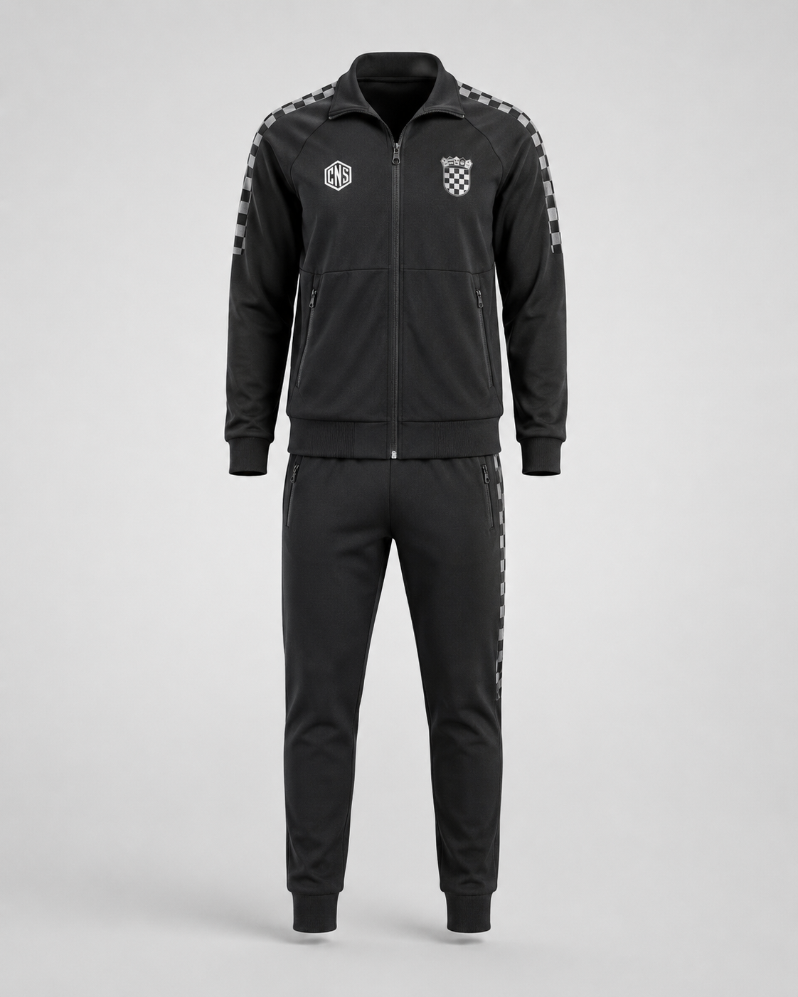 HRV Performance Silver + Black Tracksuit (Youth Sizes)