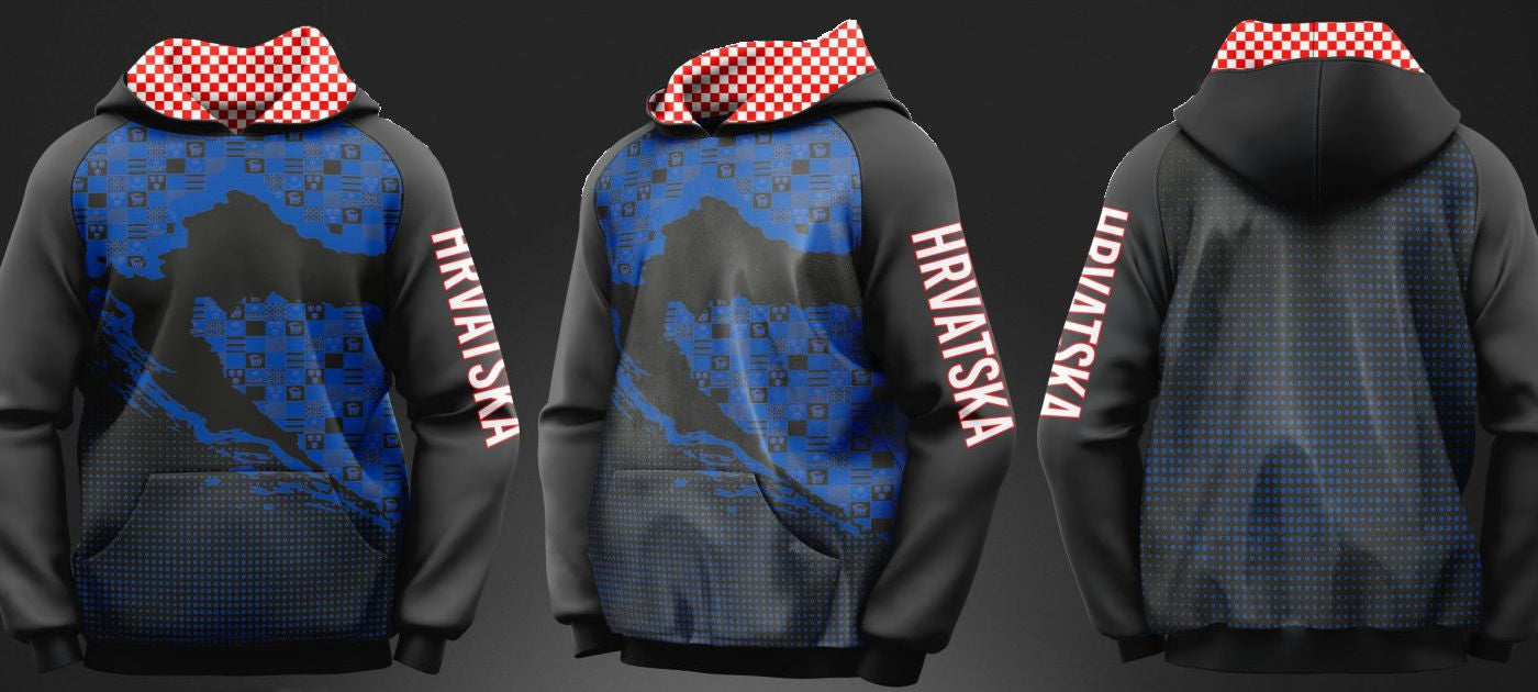 HRVATSKA Hoodie – Blue