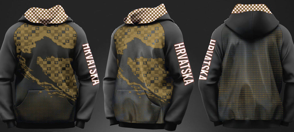 HRVATSKA Hoodie – Gold