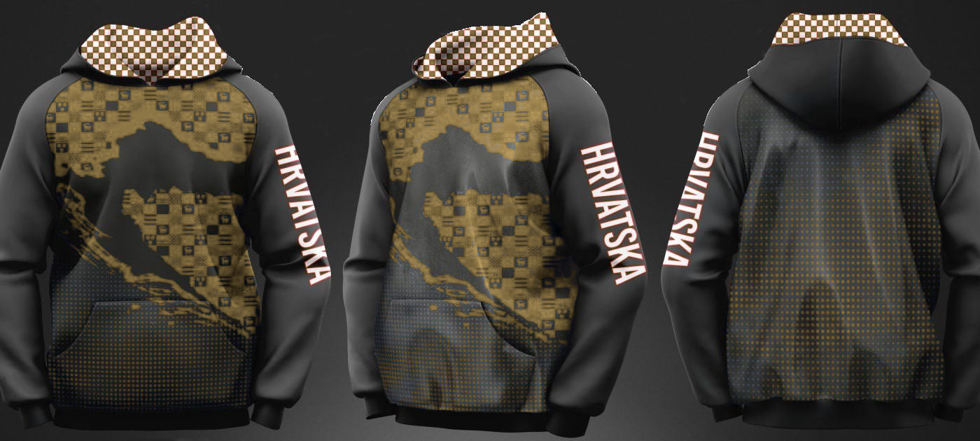 HRVATSKA Hoodie – Gold